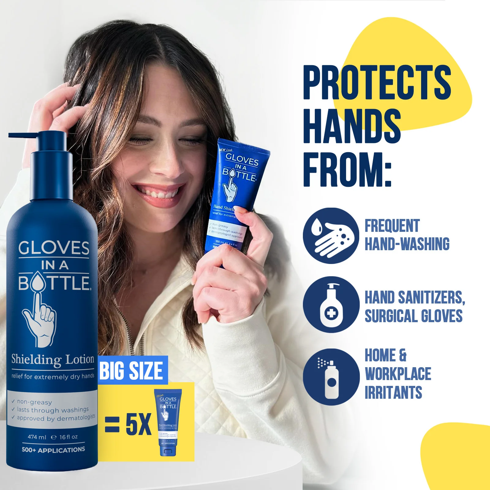 Gloves In A Bottle Shielding Lotion 16 Oz Bottle 2 Pack - Image 5