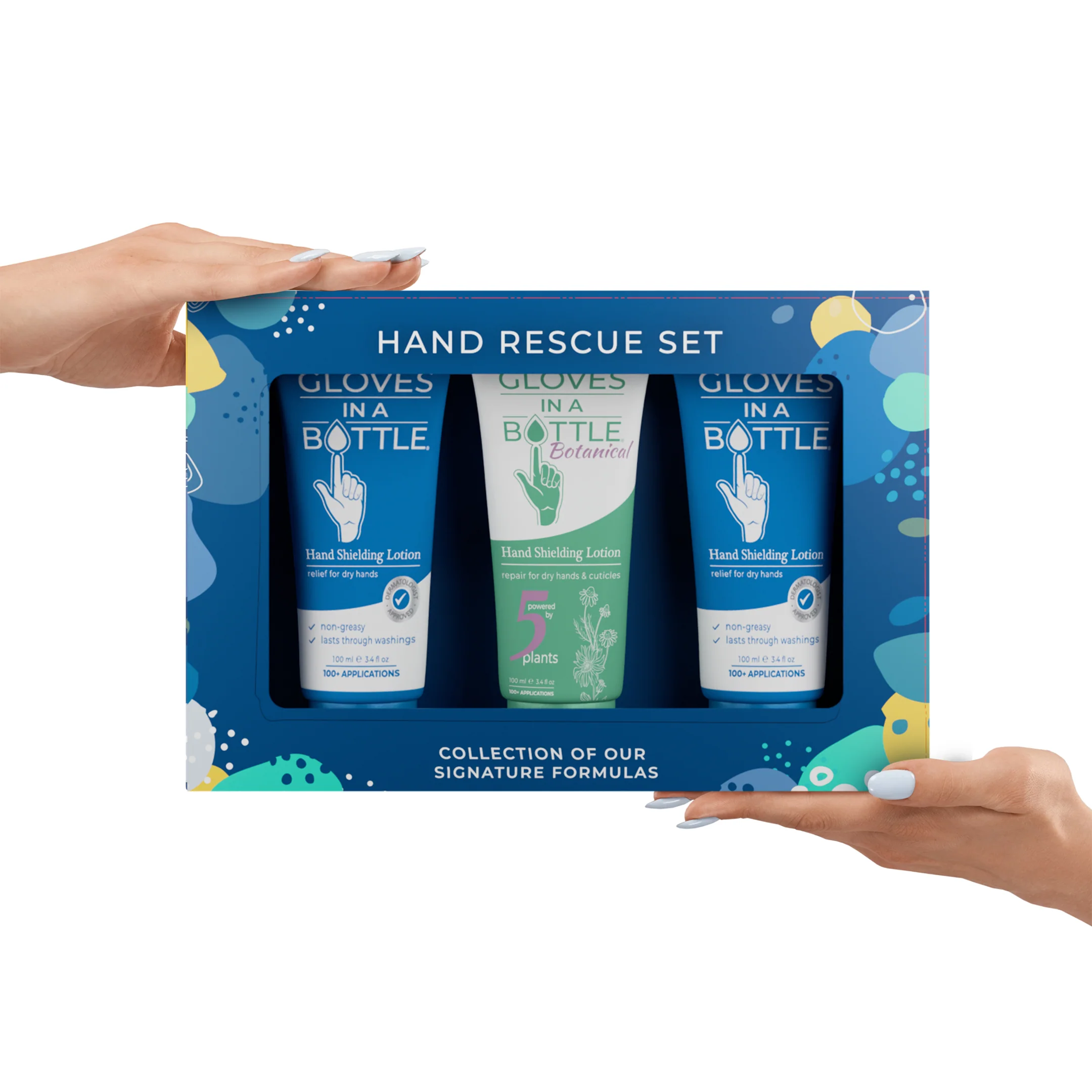 Gloves In A Bottle – Protects & Restores Dry Cracked Skin (3-Pack 3.4oz Tube Gift Set, Variety) - Image 3