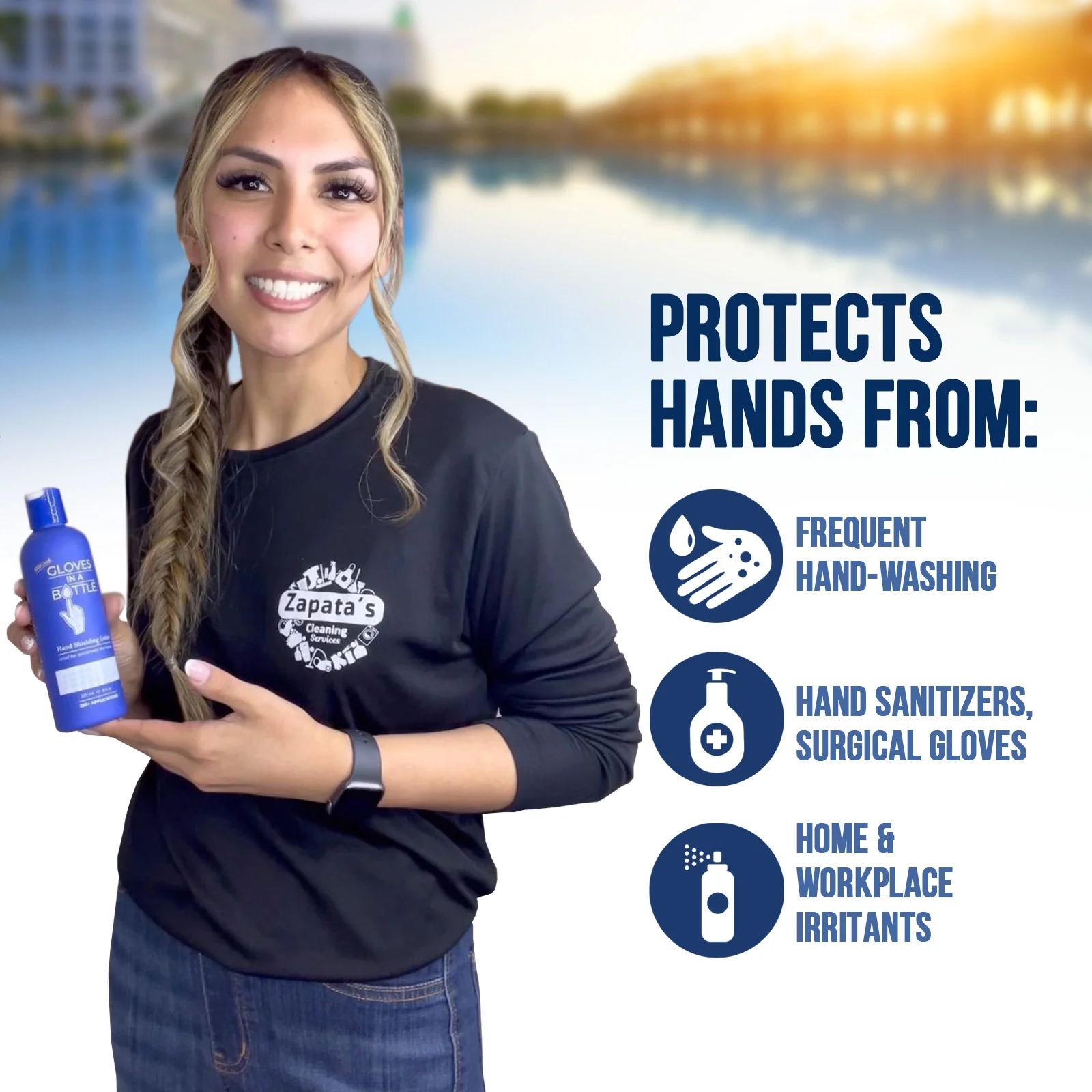 Gloves In A Bottle Hand Shielding Lotion for Dry Skin, 8 Ounce, 12 pack with 12 Pumps - Image 4