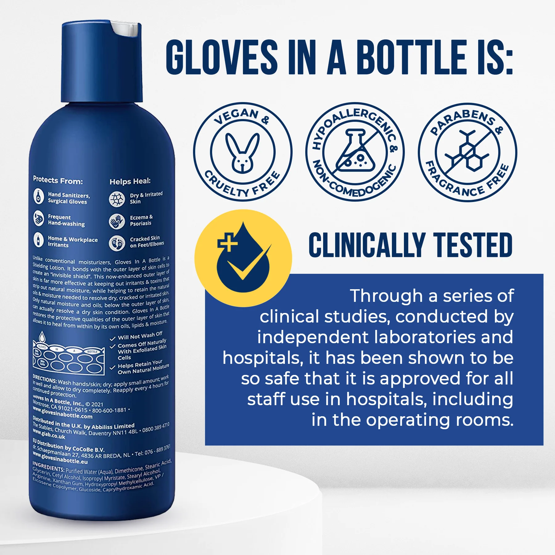 Gloves In A Bottle Hand Shielding Lotion for Dry Skin, 8 Ounce, 6 pack with Pump - Image 6
